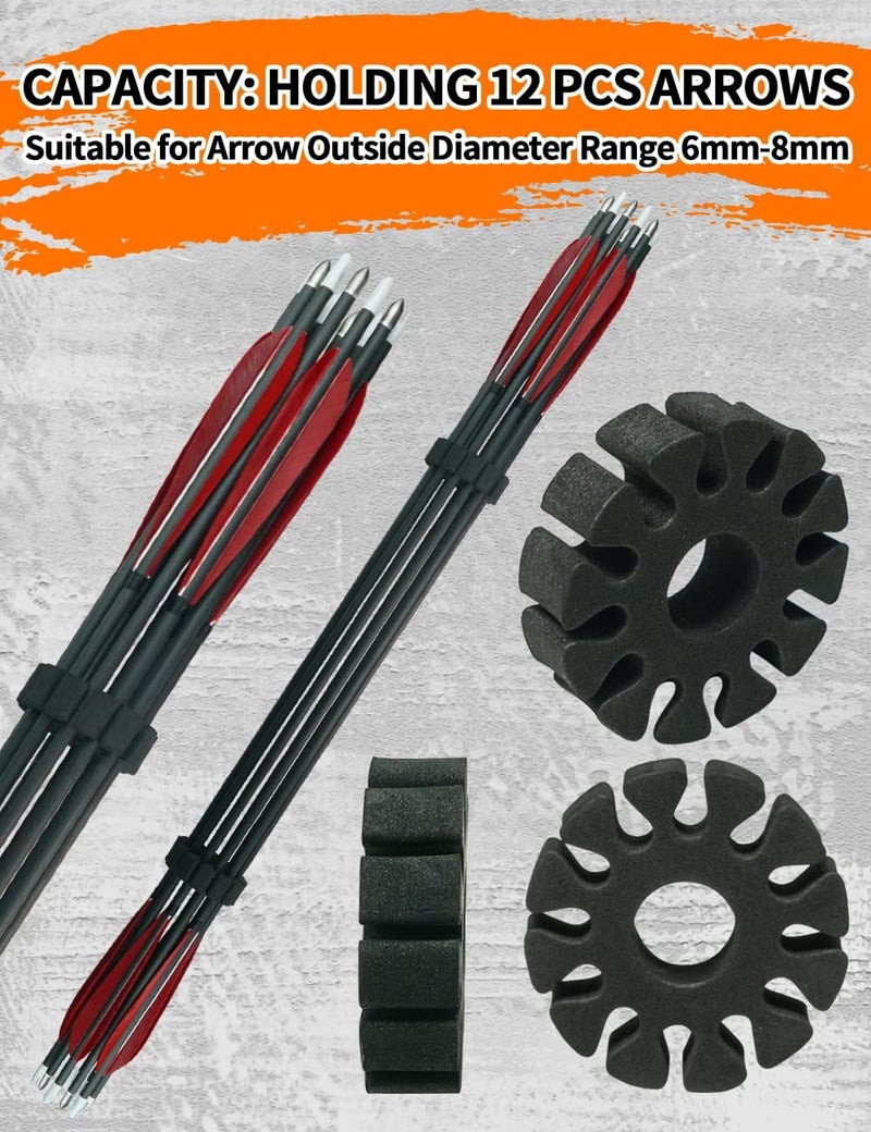 THREE ARCHERS 8Pcs EVA Foam Arrow Pack Round EVA Arrow Separator Holder Archery Protective Rack for Arrows Outdoor Hunting & Targeting Accessory - Image 5